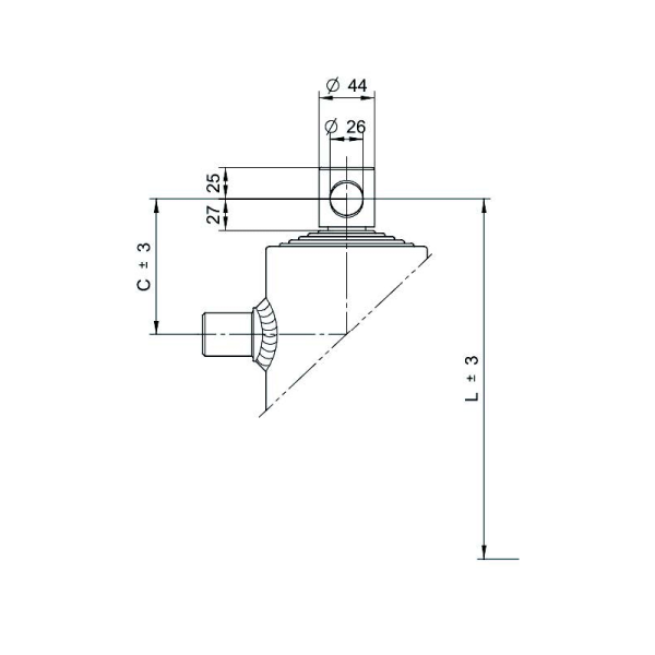 vérins téléscopiques 6ton course 840mm 6 expansions trou