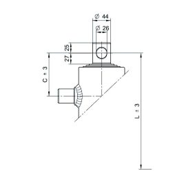 vérins téléscopiques 7ton course 910mm à 4 expansions trou