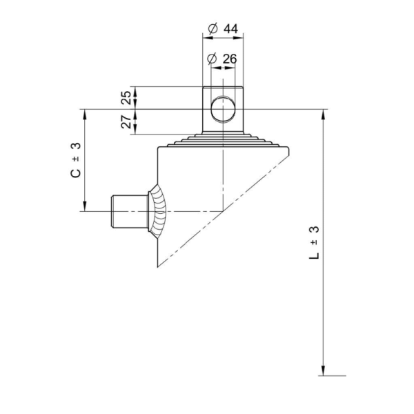 vérins téléscopiques 9ton course 1000mm 6 expansions trou