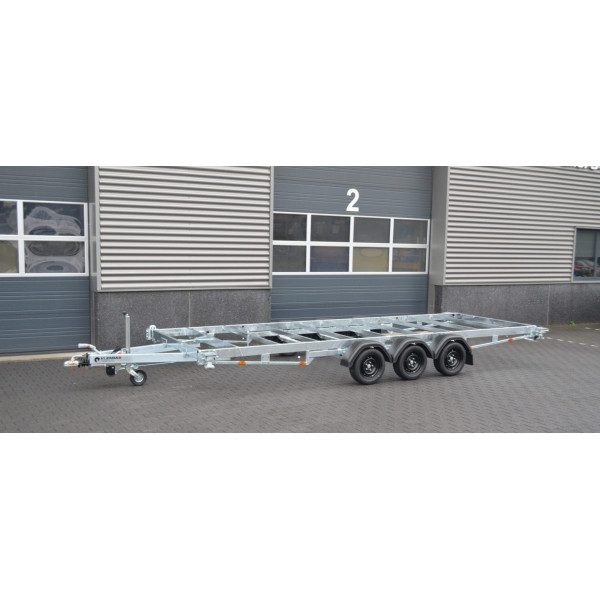 Remorque containeur 20 pieds 3 x essieu 1800 kg