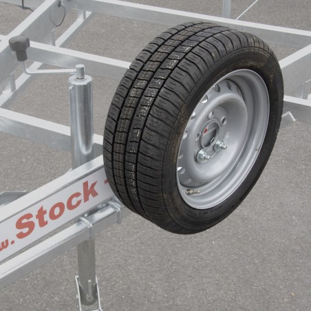 Roue de secours avec support pour remorques Vlemmix