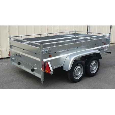 Remorque Robust 2 m 53 x 1 m 34 - 750kg double essieu