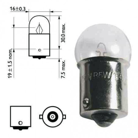 Ampoule Graisseur 5W 12V X1