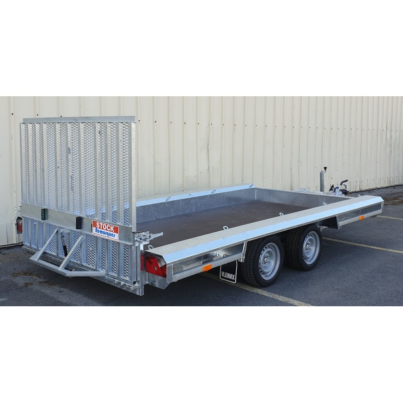 Porte engin 4m - 3500 kg - 2 essieux