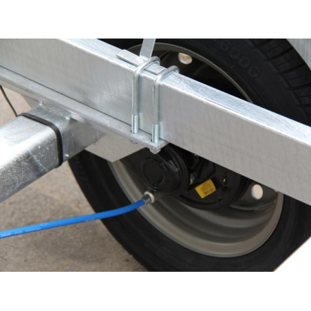 Remorque bateau 3500kg moteur 3 essieux 1350kg