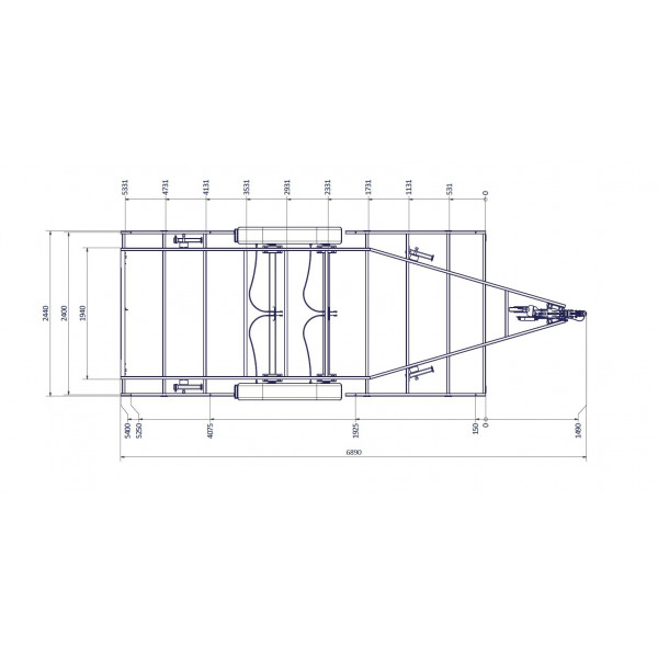 TH 5m40 P - 3500kg 2 x 1800 kg