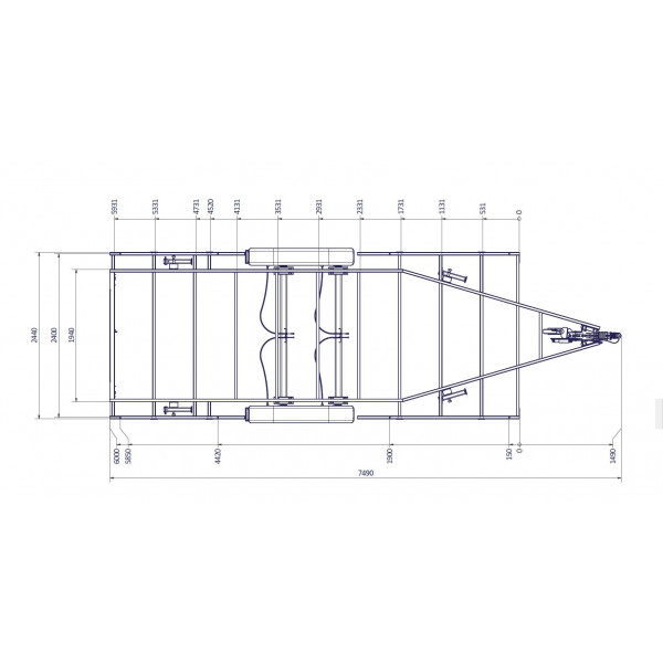 TH 6m P - 3500kg 2 x 1800 kg