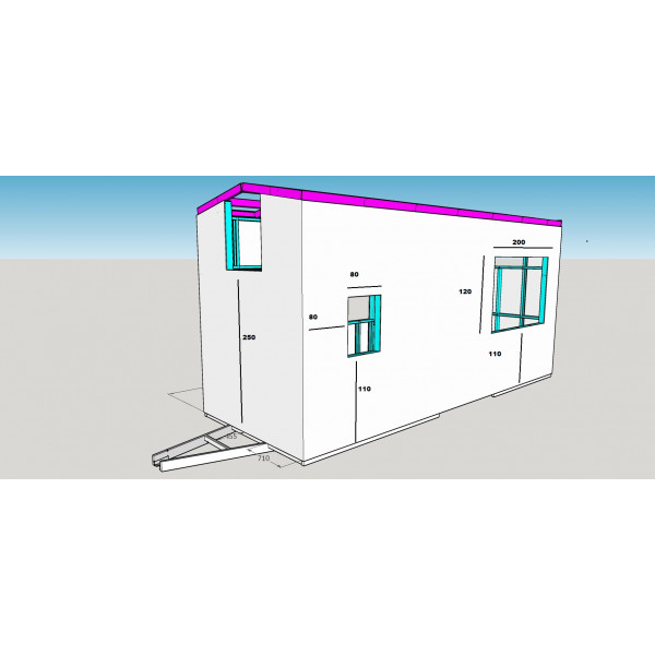 Structure 660 x 244 à partir de 6 735.00 € suivant modèle ou personnalisation. ( sans remorque)