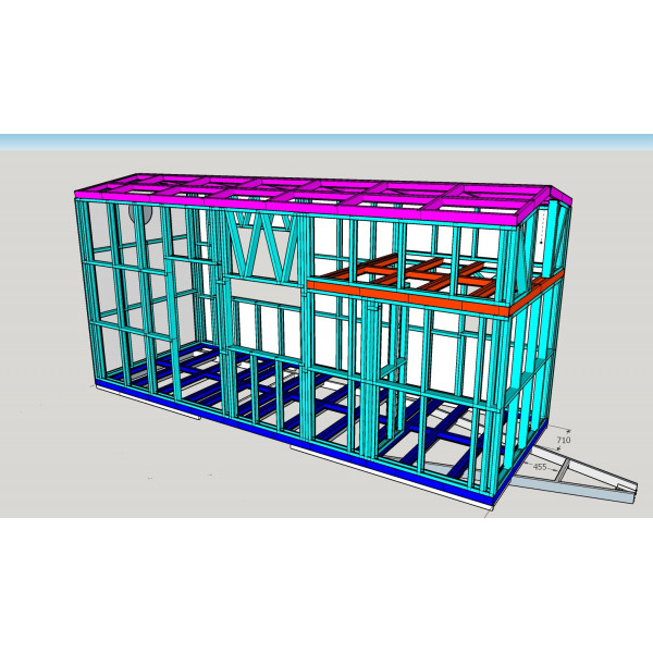 Structure 780 x 244 A partir de 7 555.00 € suivant modèle ou personnalisation. ( sans remorque)