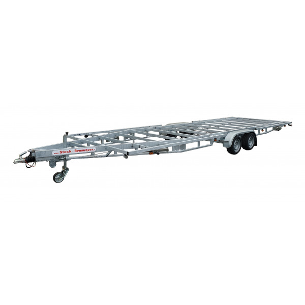 TH 7m80 x 2m44 Plateau 2 essieu x 1800 kg