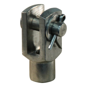 fourche avec goupille et appuyant GG48* M8x32    M8x1,25 + pen compl.mm 48 inox 304