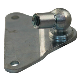 plaque de montage avec boule, boule et support zingué