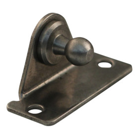 support d'angle avec boule BA30/K13 inox 316 support d'angle, 2 trous Ø4,3mm sur 40. Hauteur 16. Balle 13, Max. 1200N.