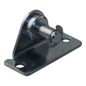 Support lateral broche R8 avec clip retenue BA30/Z08 3 mm zingué Support d'angle haut 16mm, 2 trous Ø4.3mm sur 40mm.Robinet Ø...