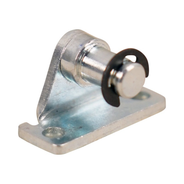 support laterale broche R6 avec circlip retenue BB20/Z06 zingué Support latéral haut de 10mm, 2 trous Ø3,4mm sur 19mm. Epaiss...