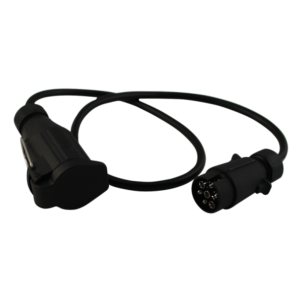 câble adaptateur voiture 7 pôle  - remorque à 13 pôle (système Jäger) 90cm
