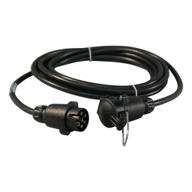 câble d'extension À 7 pôles 5m fiche en plastique 7p + prise connection suspendue 7p