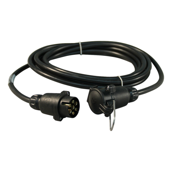 câble d'extension À 7 pôles 5m fiche en plastique 7p + prise connection suspendue 7p