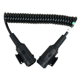 câble en spirale 8-polig 2,5m fiches Menbers en plastique 13 broches