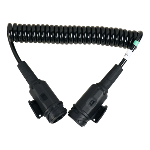 câble en spirale 8-polig 2,5m fiches Menbers en plastique 13 broches