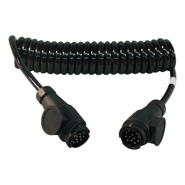 câble en spirale à 13 pôles, 3,5m bouchons en plastique 13p raccord à vis