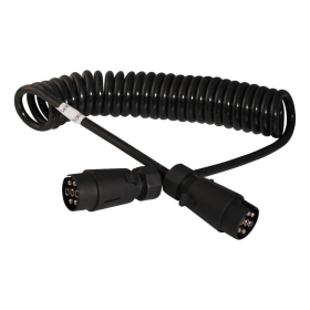 câble en spirale À 7 pôles 3,5m, prises en matière plastique