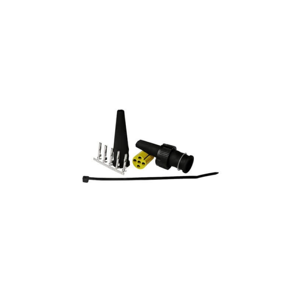 gauche | raccordement baïonnette 5-PIN | avec cable 200cm.