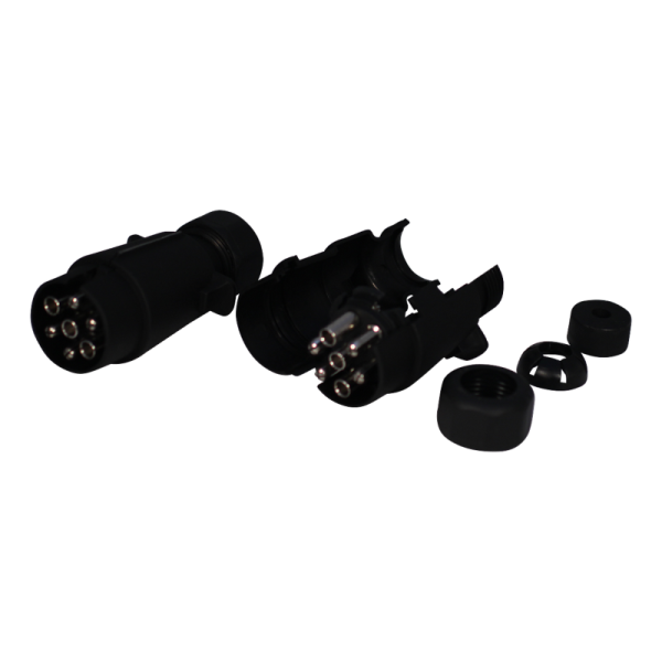 prise 7 broches plastique pliable 7 raccord à vis