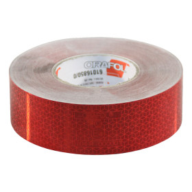 autocollant de balisage semi-remorque 3500kg 50mm x 50mtr Rouge
