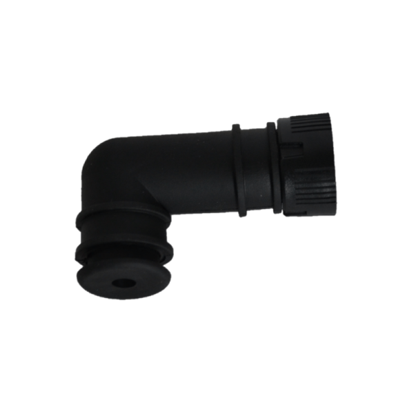 connecteur baïonnette, female 5p à angle droit Aspöck gauche (jaune)