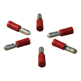 cosses rondes cylidriques pré-isolées pour le fil 0,5 – 1,5mm2 Ø4 ,mm Rouge