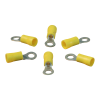 cosses rondes pré-isolées pour le fil 1,5 – 6,6mm2 M5 ,mm jaune