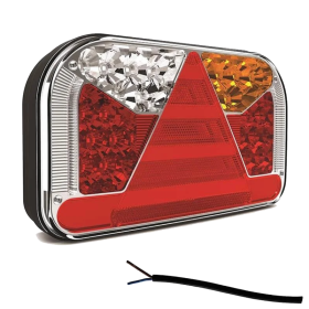 Droite | Feu arrière LED, câble de 4m avec connecteur coulissant