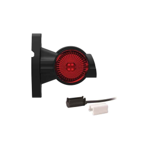 Droite | feu de gabarit LED | tige courte | 12-36v | 1.5mm². connecteur