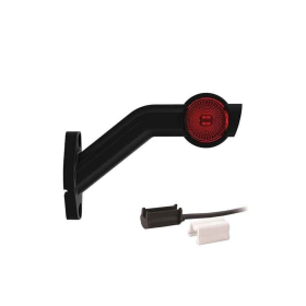 Droite | Feu de gabarit LED avec tige inclinée | 12-24V | 1.5mm². connecteur