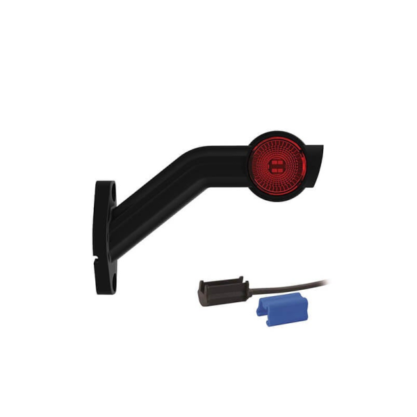 Droite | feu de gabarit LED avec tige inclinée | 12-36v | 0.75mm². connecteur