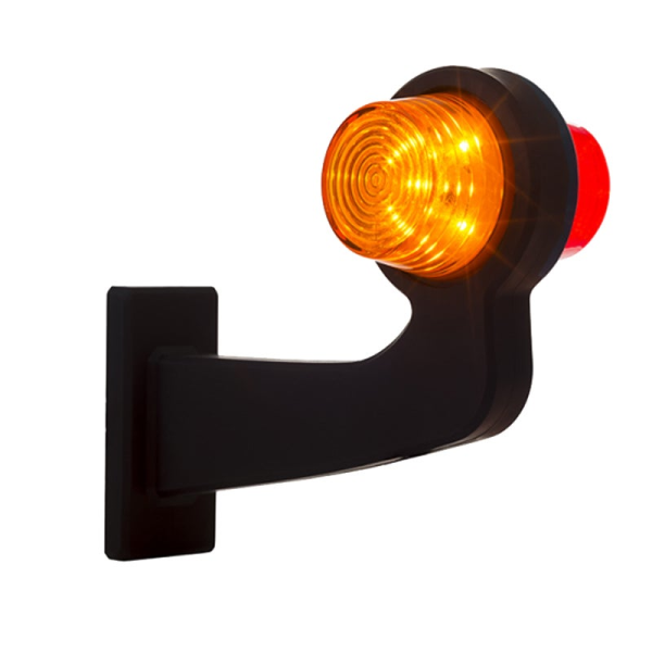 droite | Lampe LED suspendue | tige angulaire | cabuchon clair | 12-24V