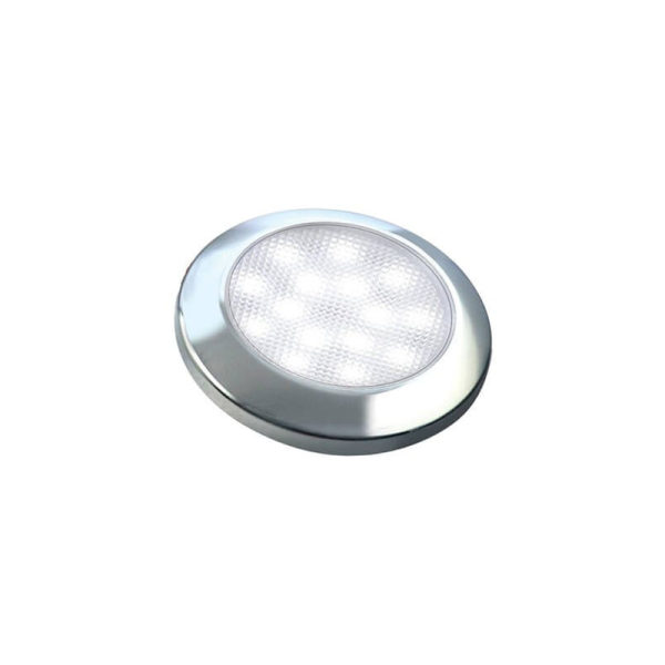Eclairage intérieur LED ultra plat | chrome | 12V | lumière blanche froide
