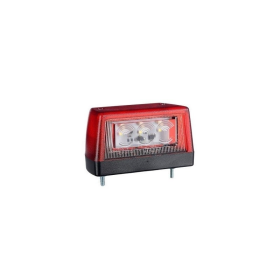 Eclairage LED de plaque avec marqueur rouge 12-24V câble de 0,5m