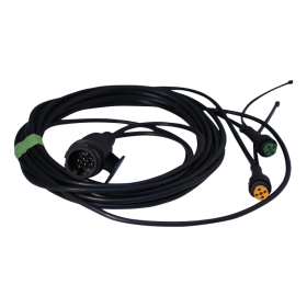 faisceau de câbles 13 pôles 5,0m , baïonnette à 5 pôles , embranchement 2x 0,2m DC