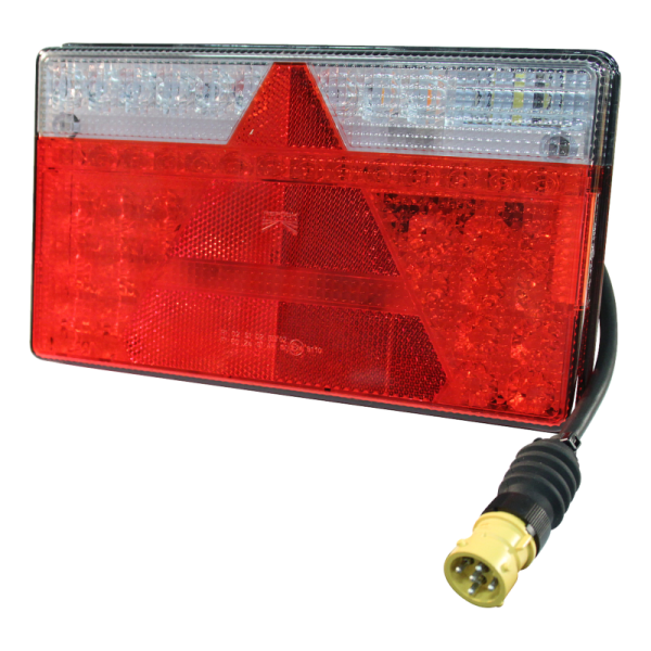 feu arrière LED 5 PINs baïonnette jaune +0,5m de câble, 5 x 1mm². Multiled II gauche