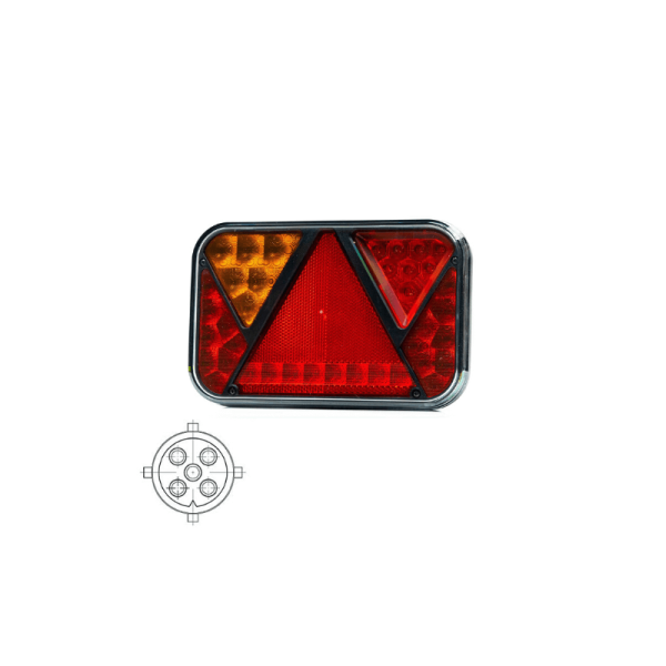 feu arrière LED baïonnette à 5 pôles baïonnette à 5 pôles gauche gauche 12 V