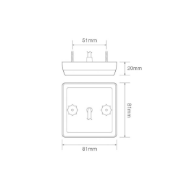 feu arrière LED câble universel 12 V