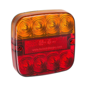 Feu arrière LED compact sans éclursaireur de plaque LED | 12-24V | 50cm cable