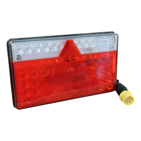 feu arrière LED LED 0.5m câble, 8 x 1mm² 8p baïonnette jaune Multiled II gauche