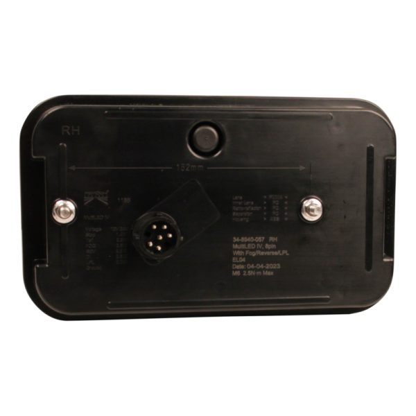 feu arrière LED LED baïonnette à 8 pôles Multiled IV droit 12-24V