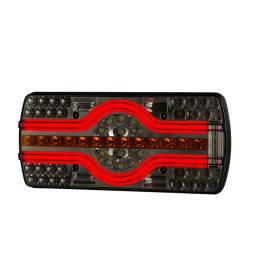 Feu arrière LED néon avec éclaireur de plaque | 12-24V | 2.0m cable