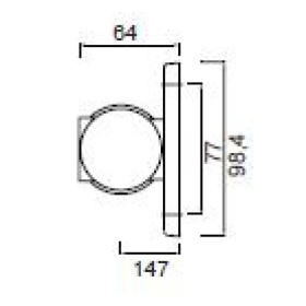 feu d'encombrement SUPERPOINT III “montage direct” DC câble 1000mm
