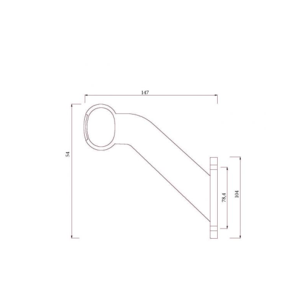 feu d'encombrement Superpoint III droit DC câble 860mm