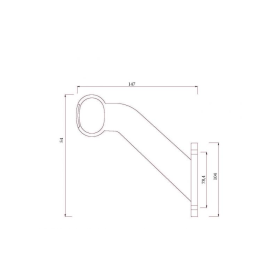 feu d'encombrement Superpoint III LED gauche DC câble 860mm